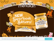 Tablet Screenshot of meridianfoods.co.uk